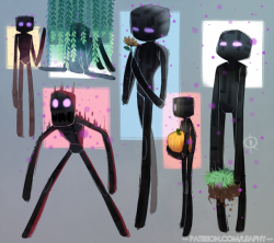 leeffi:  Although I haven’t touched Minecraft in ages, Endermen will always be my favourite mob. They’re so cute and mysterious, and their tendency to carry blocks and teleport into your home uninvited is what I love most about them.Patreon rewards