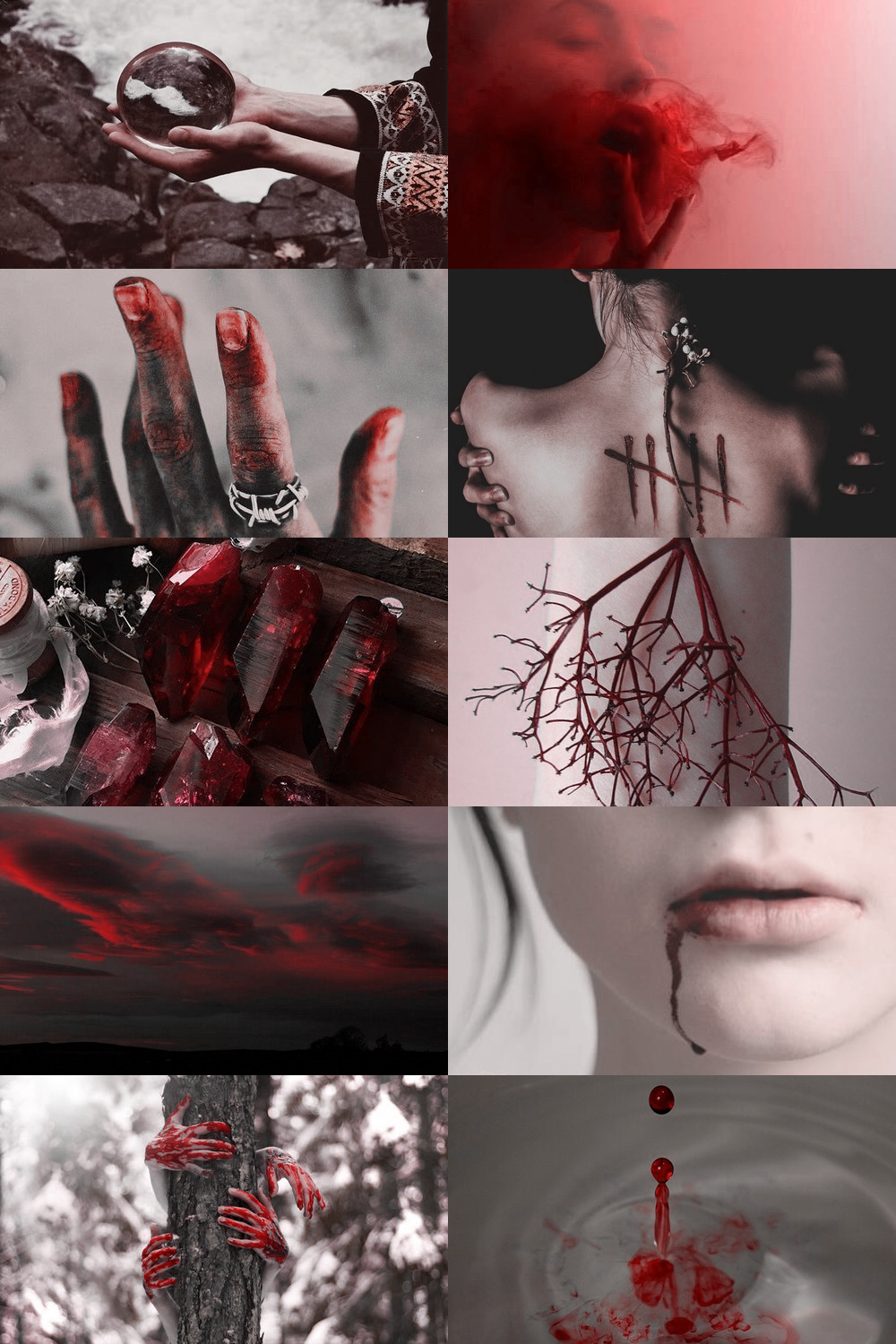 skcgsra:  blood witch + divination aesthetic (requested) more here // request here