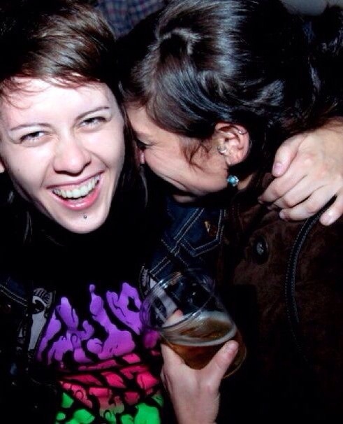 fabrics-wearing-through:The Bae with The Bae… Tegan and Lindsey.