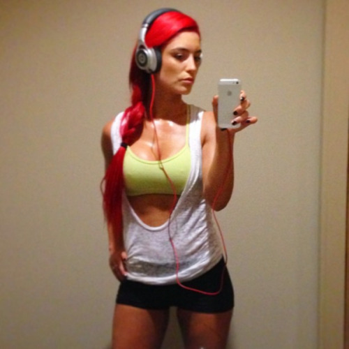 hotchickswithheadphones:  New WWE signee, Eva Marie.
