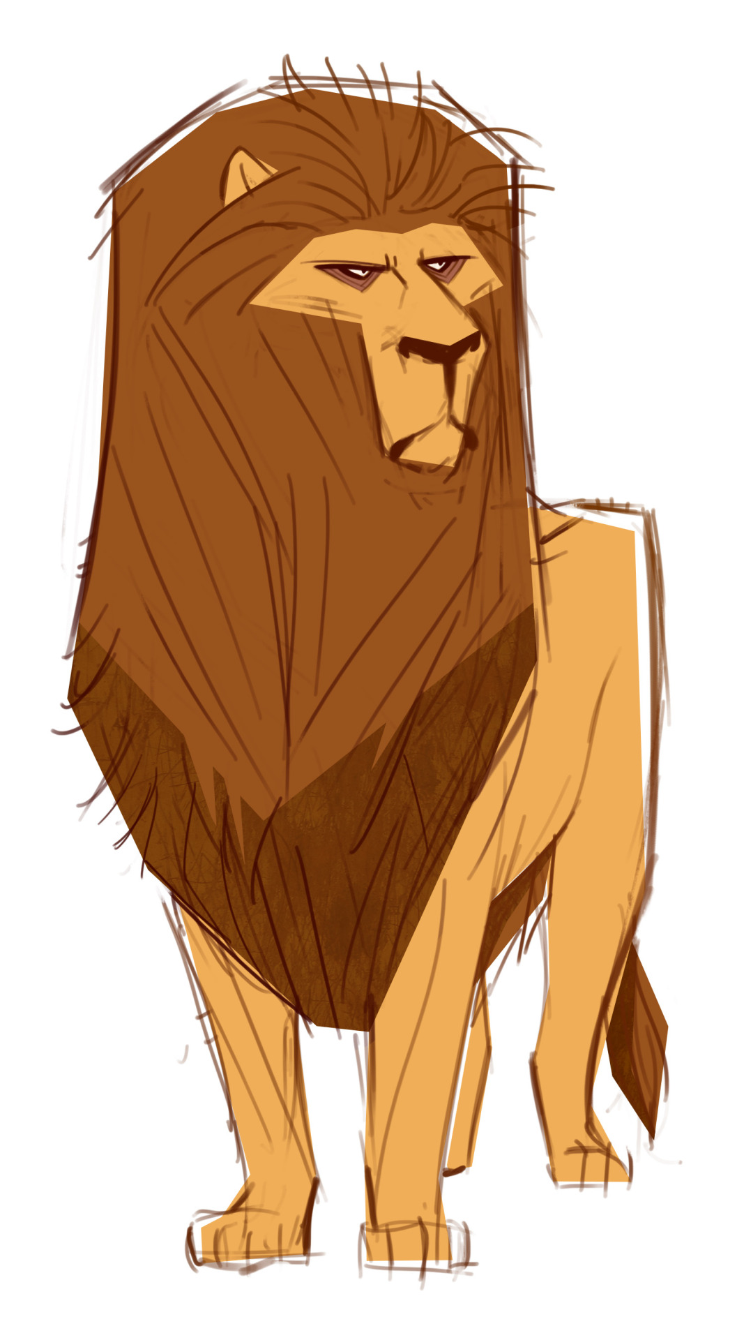 Daily Cat Drawings — 019: Lion Sketch