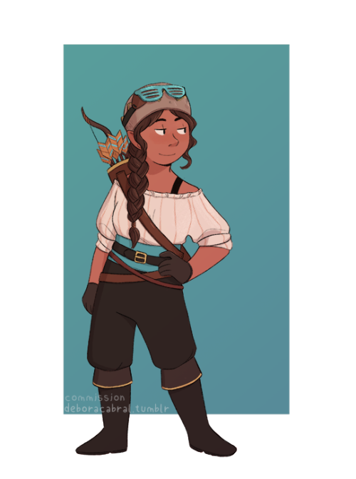 deboracabral:First of this round of commissions. A halfling rogue for someone on twitter.
