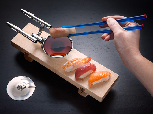 nospockdasgay:USS Enterprise sushi set from Think Geek. | x