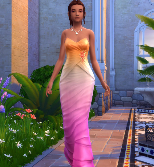 frenchiesimgirl:A simple Pride wedding dress recolor. Just a very simple recolor of the updated dre
