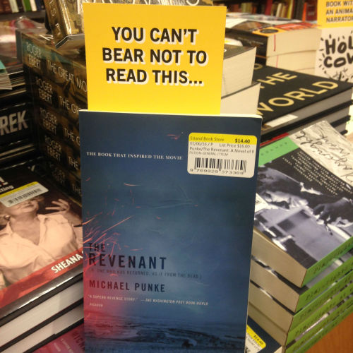 strandbooks:Sometimes the Strand book flags wind up in…fun places.Bookseller humor is the best. Or p