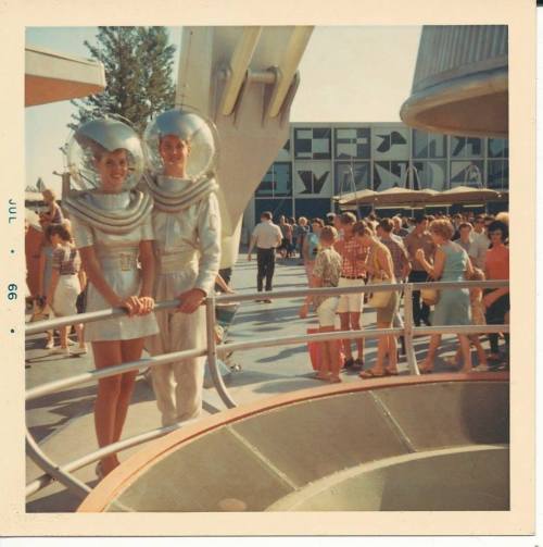Astronauts in Tomorrowland (Disneyland, July 1966)