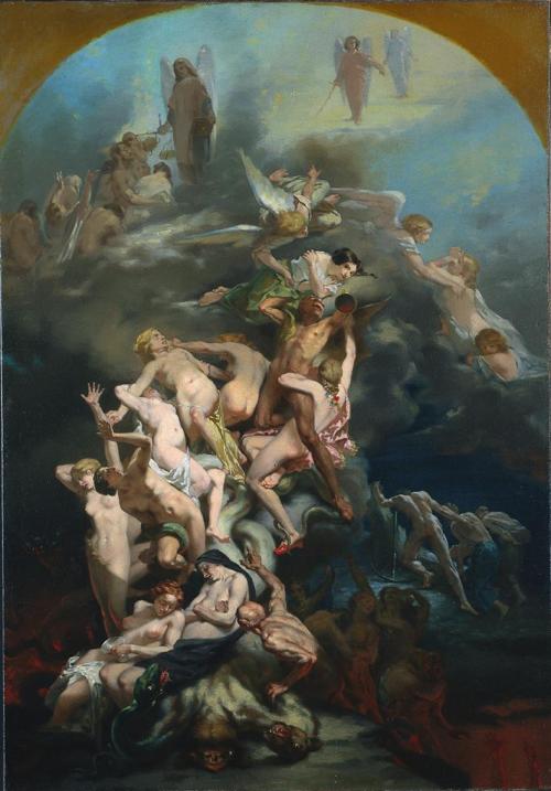 Ciel et enfer = Heaven and HellOctave Tassaert (French; 1800–1874)ca. 1850Oil on fabricThe Cleveland