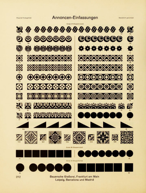 Typographic book Hauptprobe in gedrängter Form der Bauerschen Giesserei Frankfurt, 1915. Read online