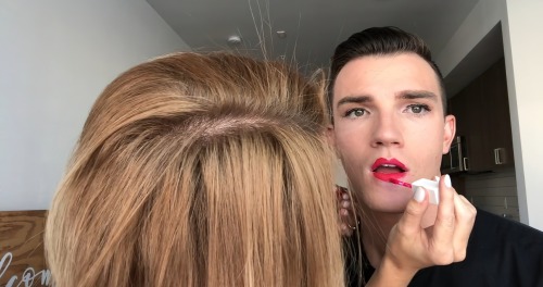 men in lipstick