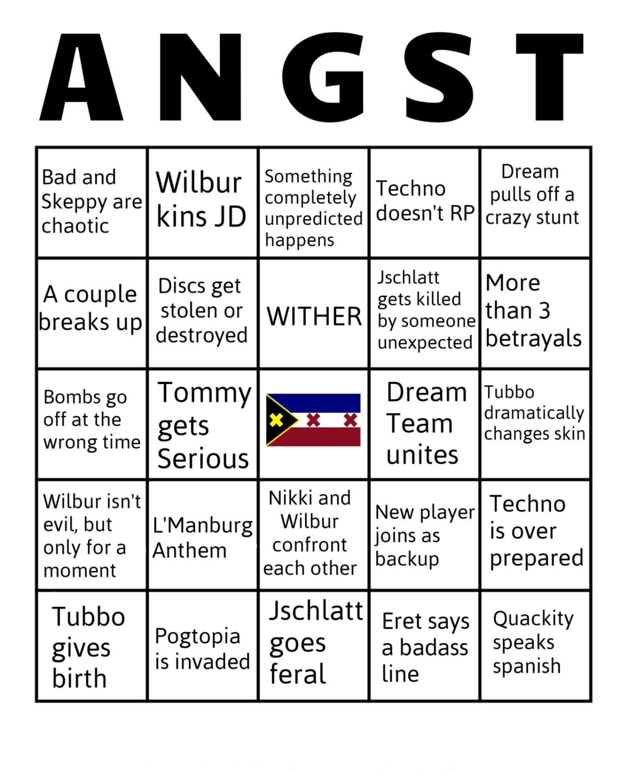 Shindo Life Ember RK Bingo Card