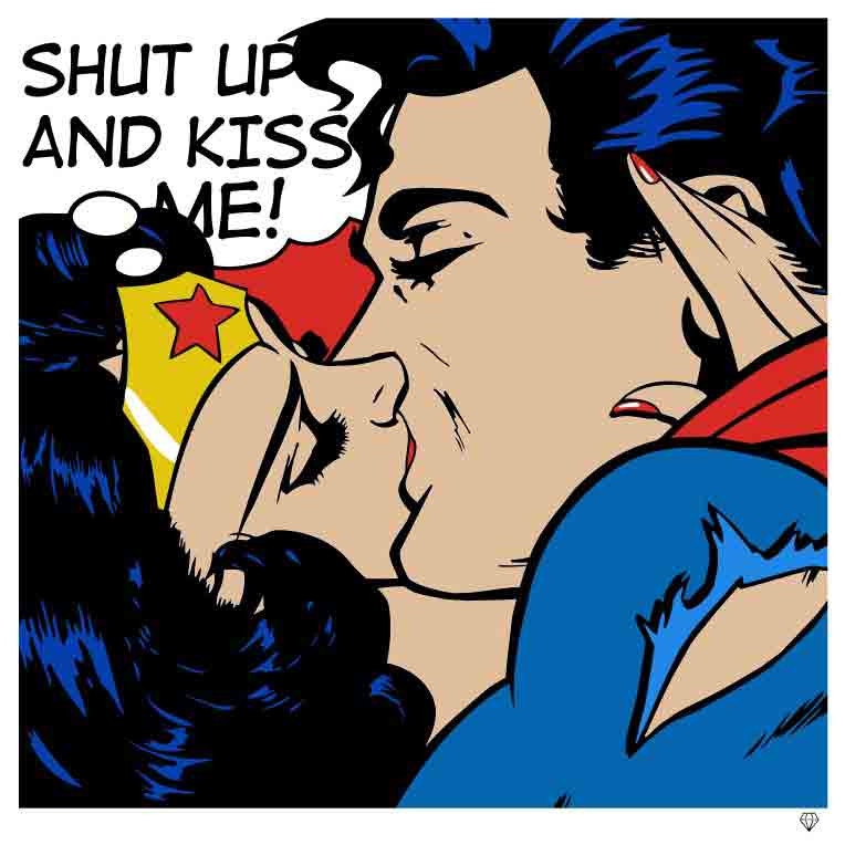 hellyeahsupermanandwonderwoman:  #Superman #WonderWoman #Love #Kiss“It is the passion