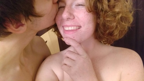 freckledandmarried:  We took some pics before we showered 😍😍 