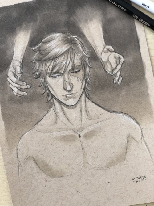 ignis-scientia-estrogen-brigade: Inktober Day 22 → Ghost I wonder whose hands those are. Noct&r