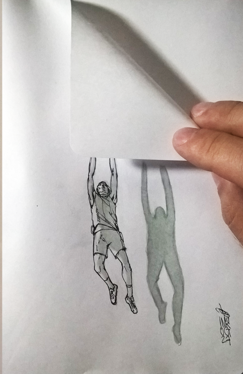 My fourth week of this year’s Inktober: Trail. Juicy. Blind. Ship. Squeak. Climb. Fall.