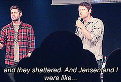 quantumbanana:  Jensen and Misha blaming Jared for breaking things onset [video]