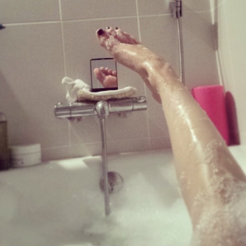 Porn photo Bubble double feet! #footfetish #feet #nail