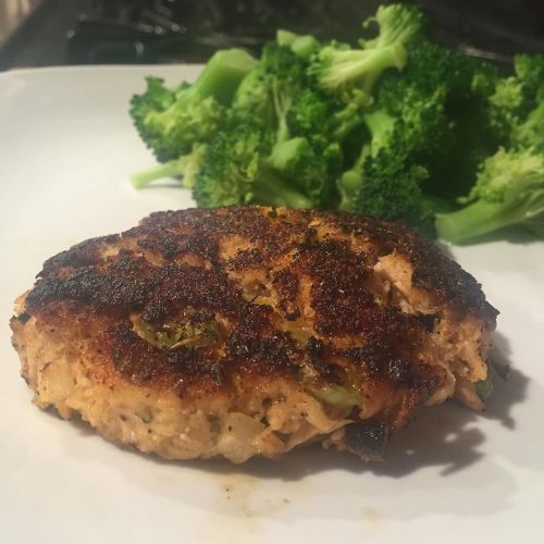 Spicy salmon patties from scratch.. #posttraining porn pictures