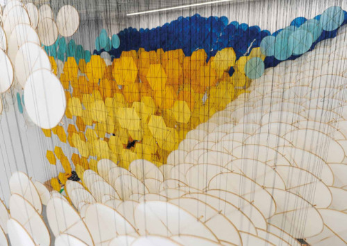 contemporary-art-blog:Jacob Hashimoto, The other sun, 2016Ronchini Gallery