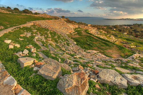 archaicwonder:The Oldest Ancient Greek Theater: The Theater of Dionysos at ThorikosThorikos was an a