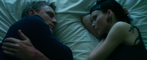 Daniel Craig and Rooney Mara as Mikael and Lisbeth inThe Girl with the Dragon Tattoo (2011) dir. Dav