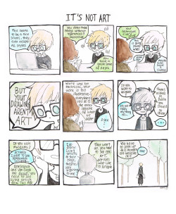 fyeahartstudentowl:  bigbigtruck:  juliedillon:  romy-chan:  I made this comic solely to explain how the interview went, so please ignore how ugly it looks. This was easier than trying to just write it down for me. I am a very emotional person especially