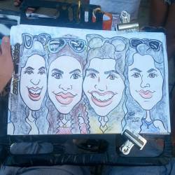 Doing caricatures at Dairy Delight!  #art