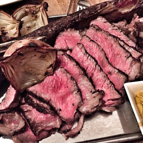 Wagyu Tomahawk. Rosy, tender, all-embracing comfort when someone, whom you least expected, is a gian