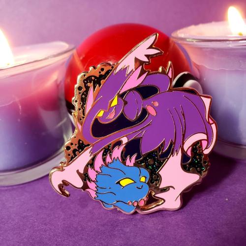 retrogamingblog2:Ghost Pokemon Pins made by Spectrolite