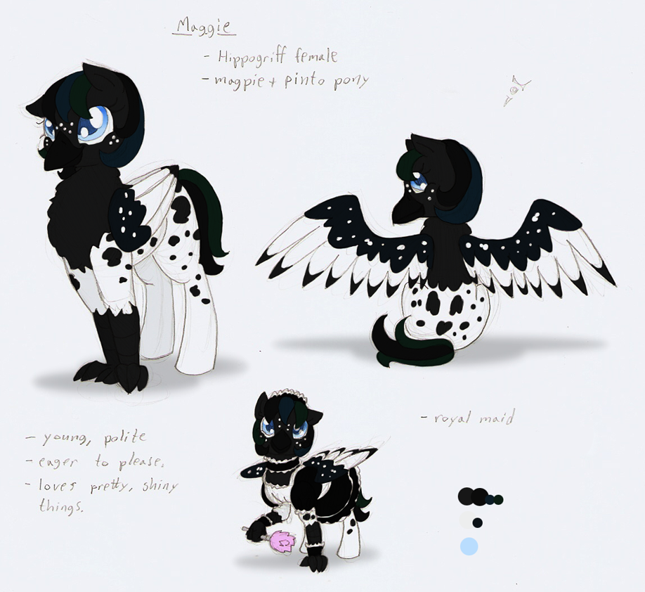 thedenofravenpuff:  Maggie the Hippogriff MaidJust HAD to try draw this character