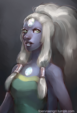 foervraengd:  Painted Opal from Steven Universe. I had so much fun making this&lt;3Support me on Patreon!