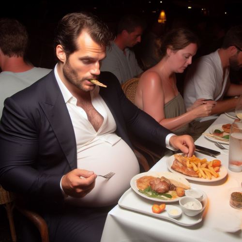 Henry Cavill Spotted Having Dinner, Showing Off His Fuller Figure Ahead Of New Film. (PART 2)