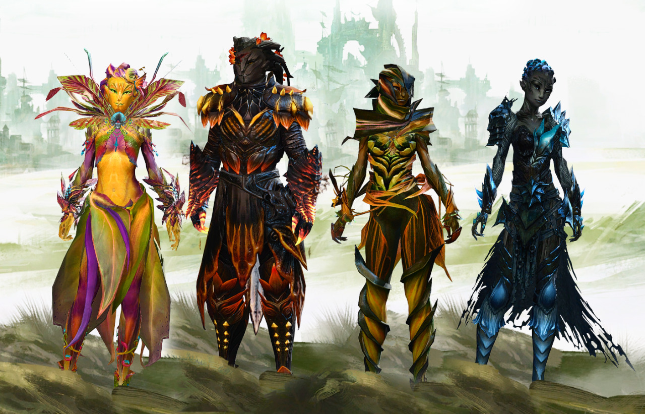 virtue-of-justice:  I wanted to make a group picture of my Sylvari and while I was