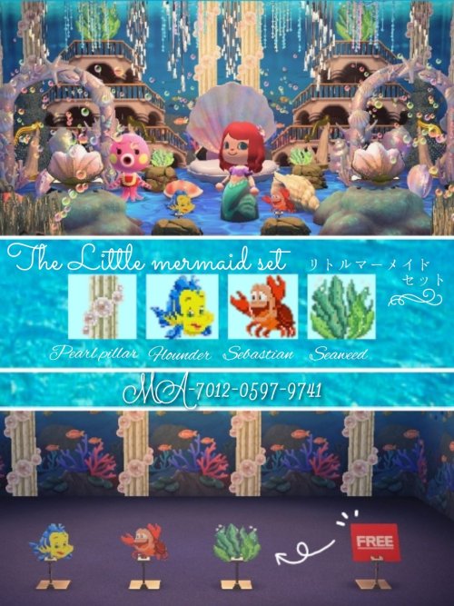 the little mermaid set ✿ by collonpotato on twt