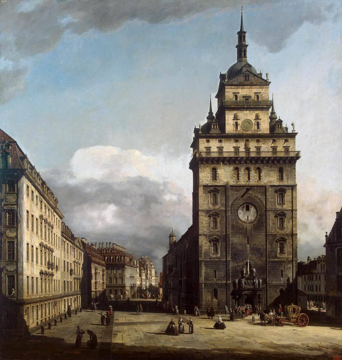 the-paintrist:  silent—poetry:  Bernardo Bellotto - The Kreuzkirche in Dresden