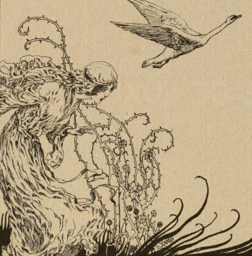 the-evil-clergyman: Illustrations from The Tale of Lohengrin, Knight of the Swan after the Drama of 