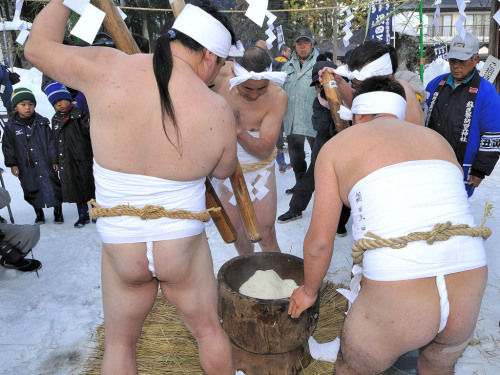 胡四王蘇民祭 - 胡四王神社, 矢沢, 花巻, 岩手Koshiō Sominsai Festival - Koshiō Shrine, Yasawa, Hanamaki, Iwate