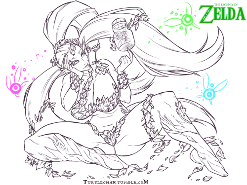 turtlechan:  Line art commission of great fairy from Legend of Zeldaseems that lately i’m drawing a lot of Zelda characters, in fact i have a couple of wips of princess Ruto & Midna between some other pendant commissions