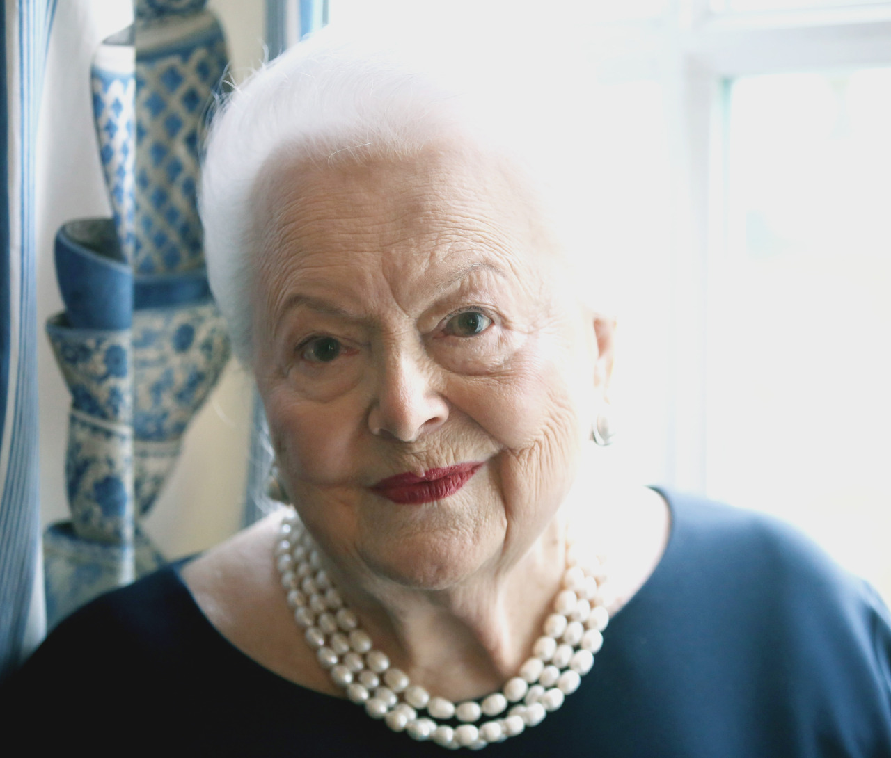 hollywoodlady:    Olivia de Havilland poses during an Associated Press interview,
