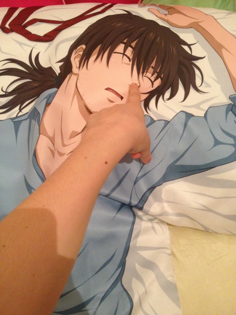 rubee:  1. lyin with the bae 2. caught him slippin lmao 3. boop 4. oops woke him