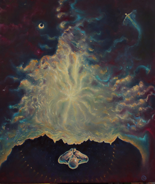 sebmaestro:  “Astral projection”Oil on canvas 70x50 cmSebastian Eriksson 2013
