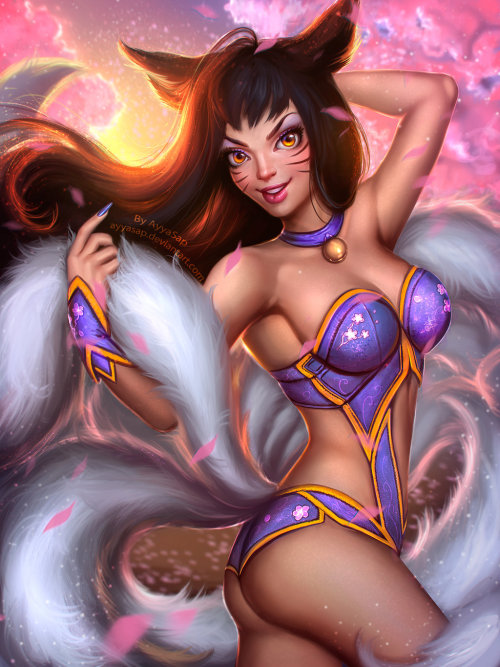 Ahri LOL (Commission) by AyyaSap