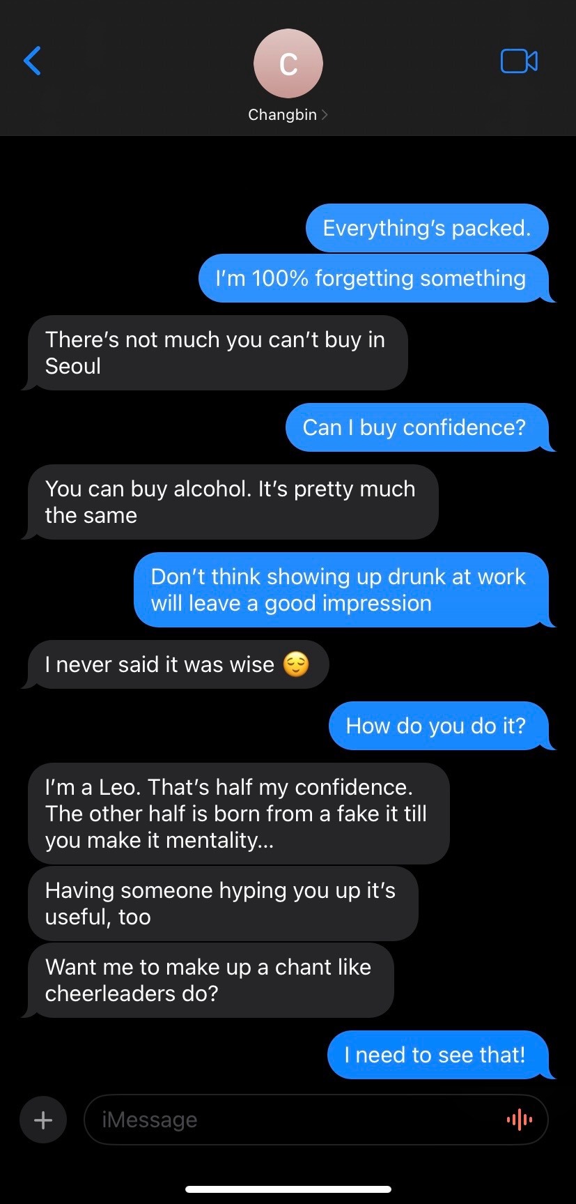Texting The Wrong Number | Changbin X You