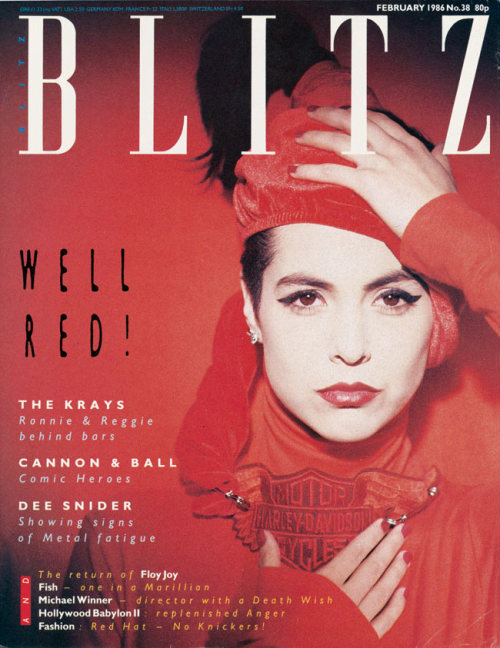 Blitz, arty magazine and style bible for 80s club kids, 1980-1991. England. It was set up by two Oxf