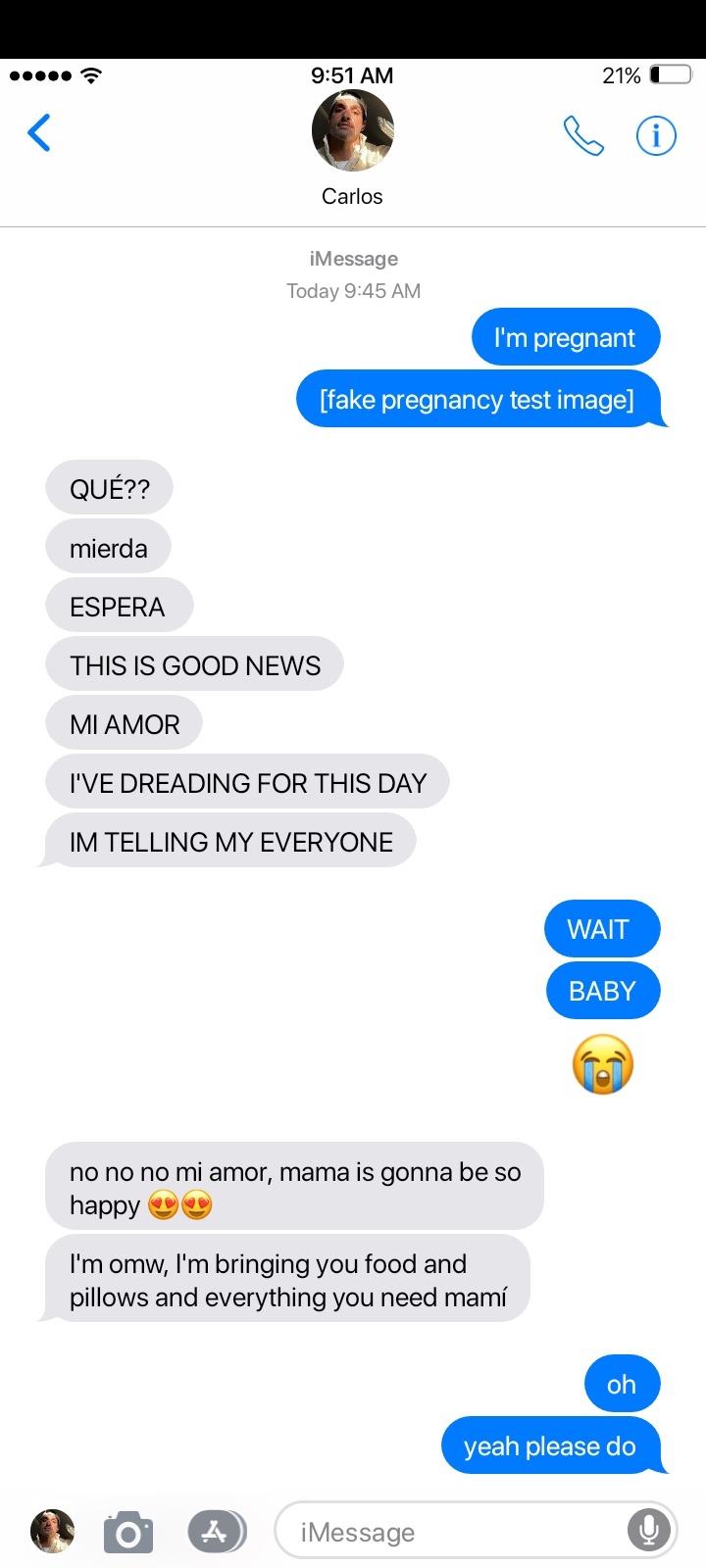 F1 Drivers React To You Pranking Them That You're Pregnant >