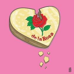 luisitwo:  Breaks heart in Spanish.  #mazapan #amor #heart #delarosa #digitalart #dulce #illustration #rose