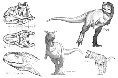 raulramosart: My sketches and designs for week 3 of the creature anatomy course I’m in. Week 3