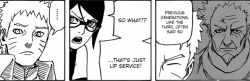 Speedsteruchiha:  The Way Sarada Cuts Off Narutos Important Speech About The Third