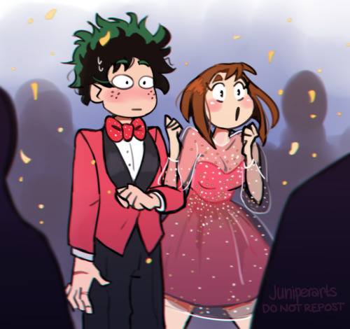 juniperarts - The bnha kids have a Homecoming/Prom and Deku and...