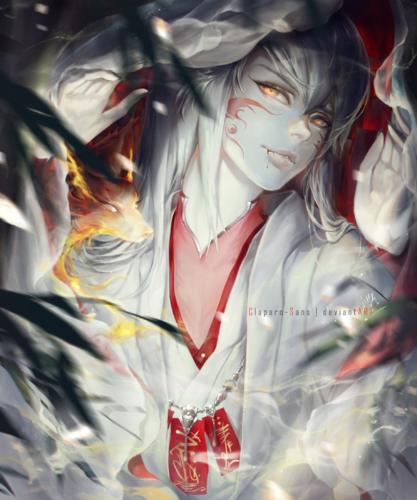 cyrail: The fox spirit by Claparo-Sans  Featured on Cyrail: Inspiring artworks that