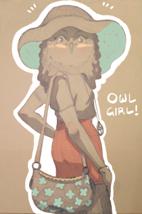 aebigailart:I fell absolutely in love with @queenoftheantz’s character Owl Girl! She’s so cute!! 